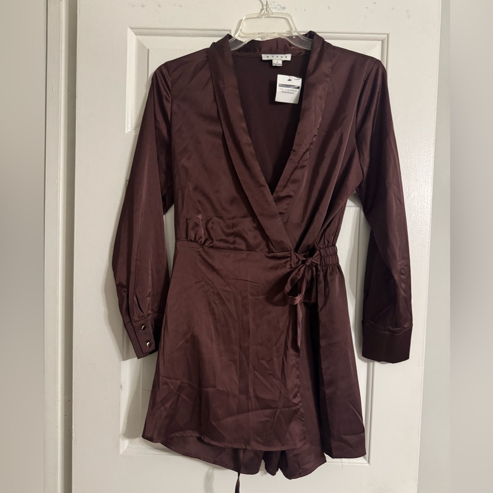 HYFVE Chocolate Satin Dress